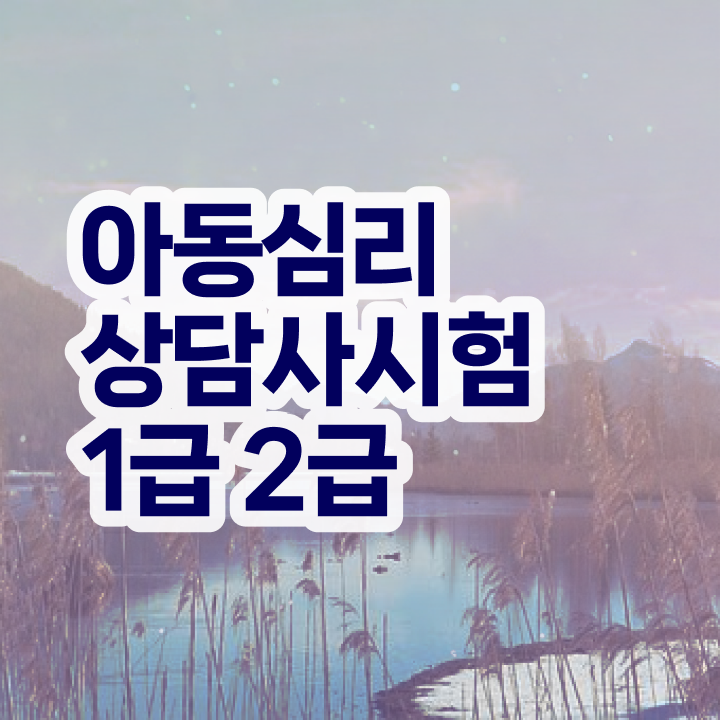  심리상담사의종류 , 심리상담사 자격증 단기간에 취득한 과정 전격분석