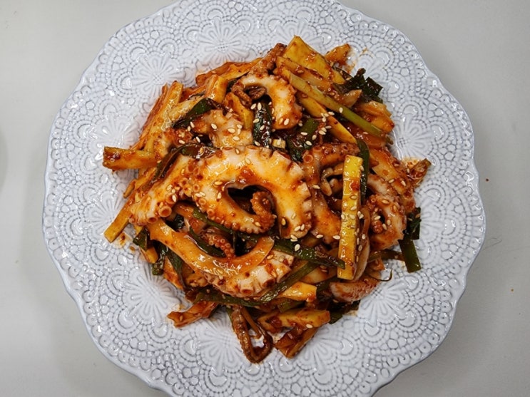  쭈꾸미 죽순 초무침, 죽순요리 쭈꾸미 요리 여름반찬