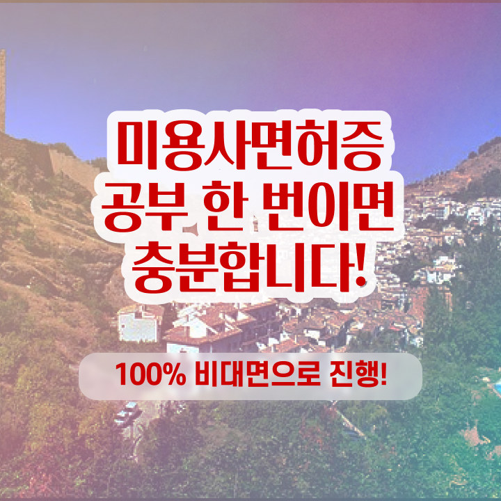 헤어미용자격증 필기 평가 안하고도 , 온라인 과정만으로 헤어미용자격증 준비할 수 있었던 방법