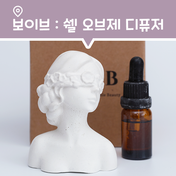  텀블벅 펀딩 후기, 보이브 쉘 오브제 디퓨저