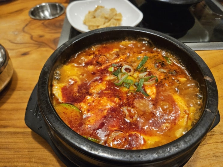  얼큰한 순두부찌개 맛집 고려대 안암 한사우순두부 후기