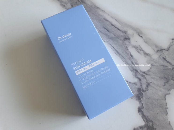 닥터딥 시너지 선크림 / 눈시림, 백탁, 자극 없는 순한 자차 후기