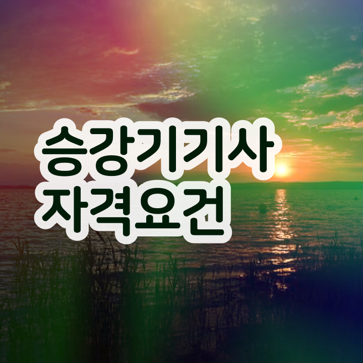  승강기기사 실기 승강기기사 응시자격 온라인으로 쉽고 빠르게 완료한 노하우