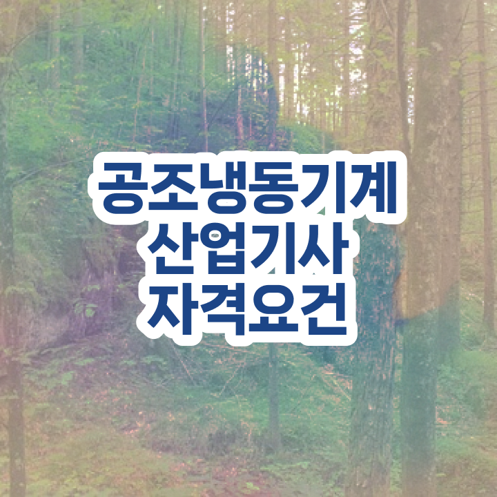  공조냉동기계산업기사 합격률 공조냉동기계산업기사 응시조건 온라인으로 간단하게 성공한 후기