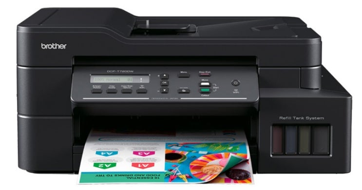  브라더 DCP-T720DW 정품 무한잉크복합기 [흑백 BTD60bk 컬러  BT500 C/M/Y ]