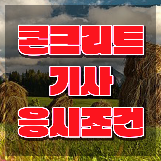  콘크리트기사 필기 난이도 콘크리트기사 시험응시조건 인강으로 5달만에 완료한 팁