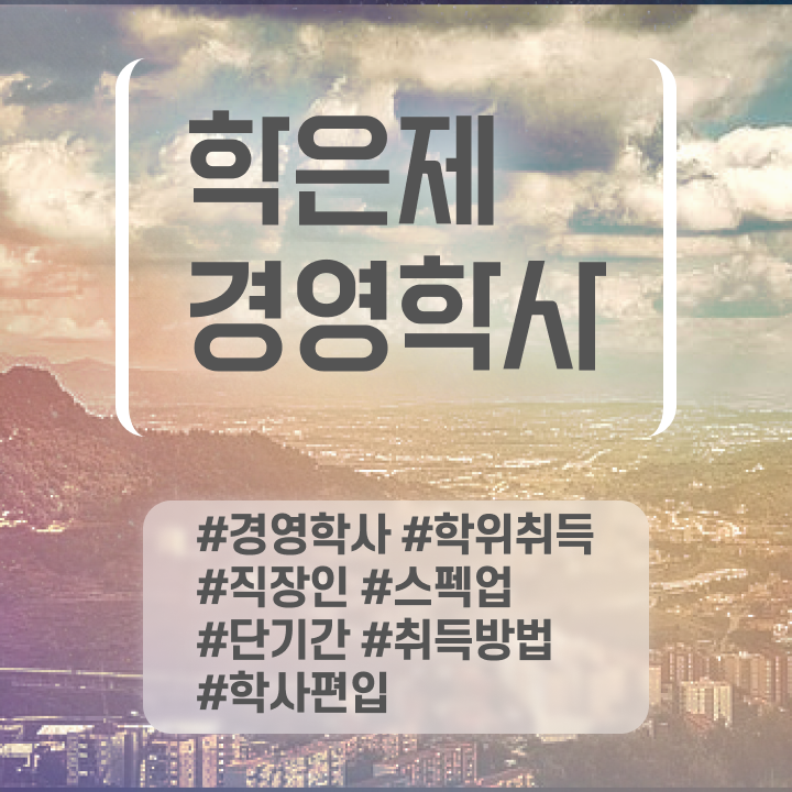  , 비전공 무경력자도 경영학 걱정하지 말아요