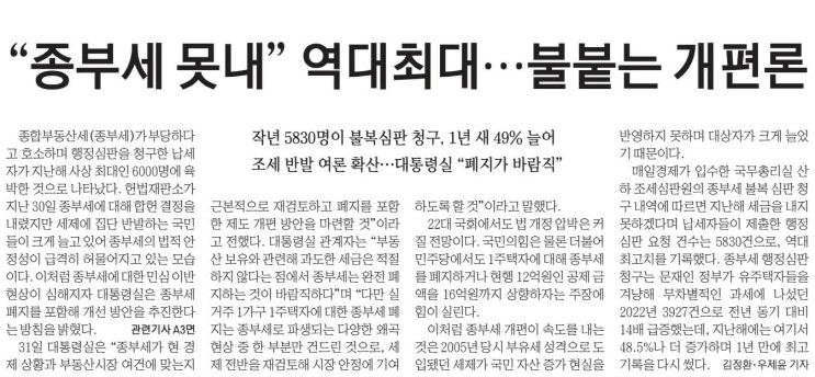  간추린 경제신문 (6월1일)