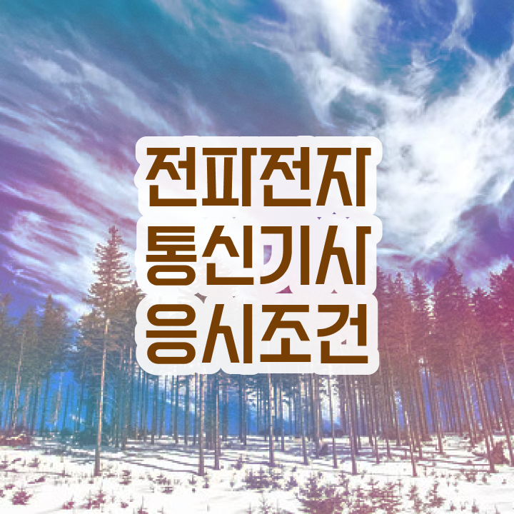  전파전자통신기사 시험응시조건 인강으로 간편하게 완료한 팁
