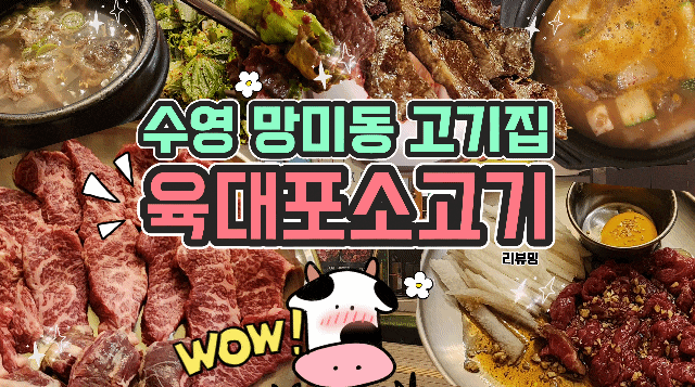  망미동 고기집 육대포소고기