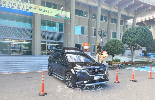  정기명 여수시장 전용차, 저공해 자동차 의무 사용 피해 ‘휘발유 렌터카’ 꼼수 논란(제1보)