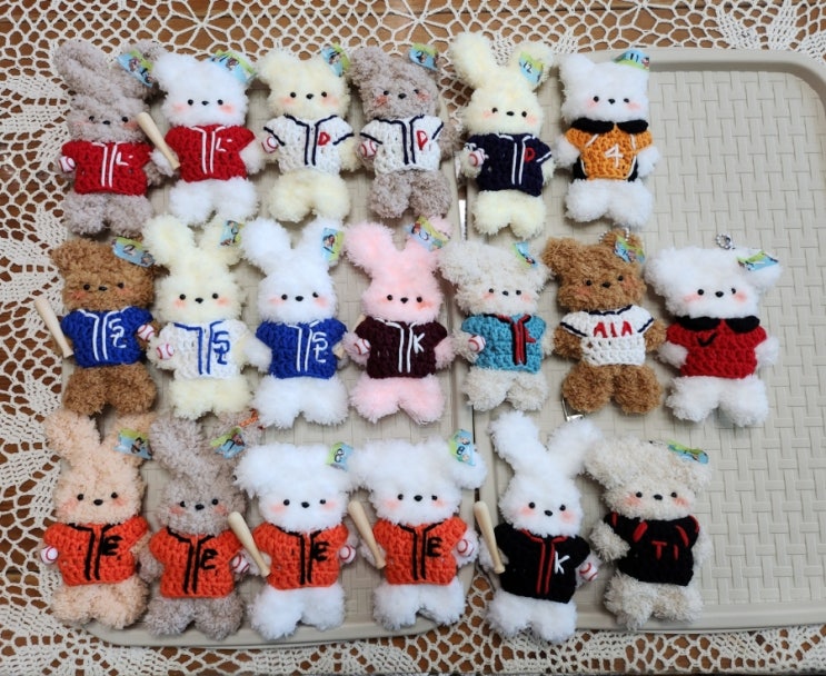 주말 안에 모루인형 22개 만들기 챌린지(?)_<b>야구</b>, <b>손흥민</b>, 티원... 