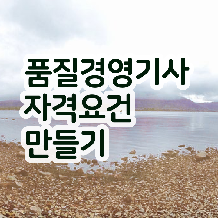  품질경영기사 취업 품질경영기사 응시조건 인강으로 1학기에 준비한 비법