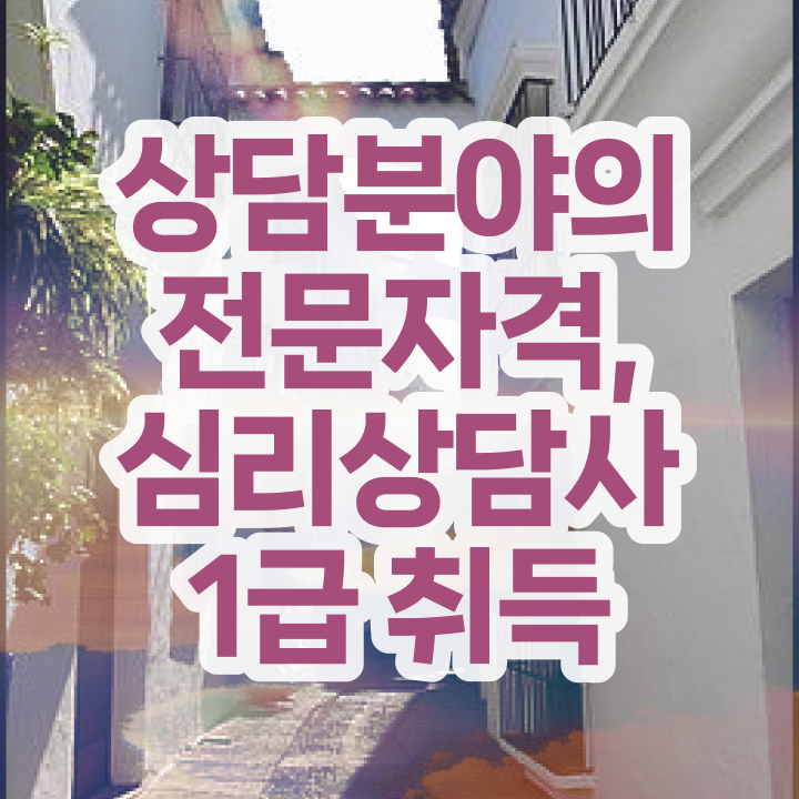  노인 심리상담사 자격증 , 심리상담사 자격증 시험준비 핵심 정보 정리