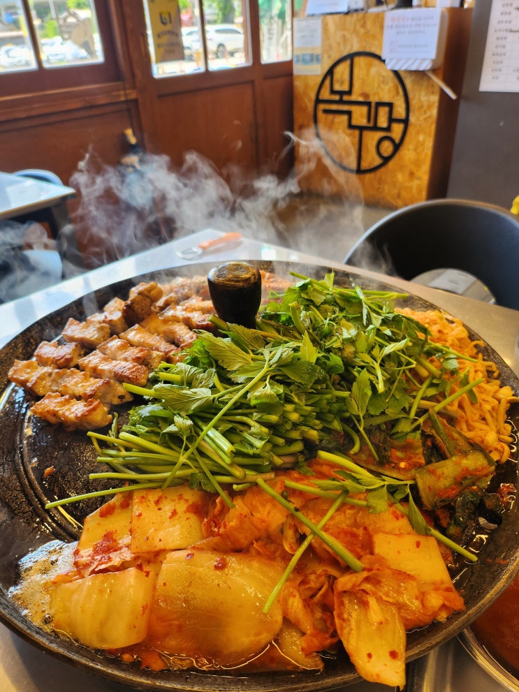  동두천 지행역 미나리 삼겹살 맛집 '목구멍' JMT 맛돌이집 꼭 가세요!