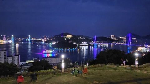  여수 야경명소 불꽃놀이 볼 수 있는 남산공원
