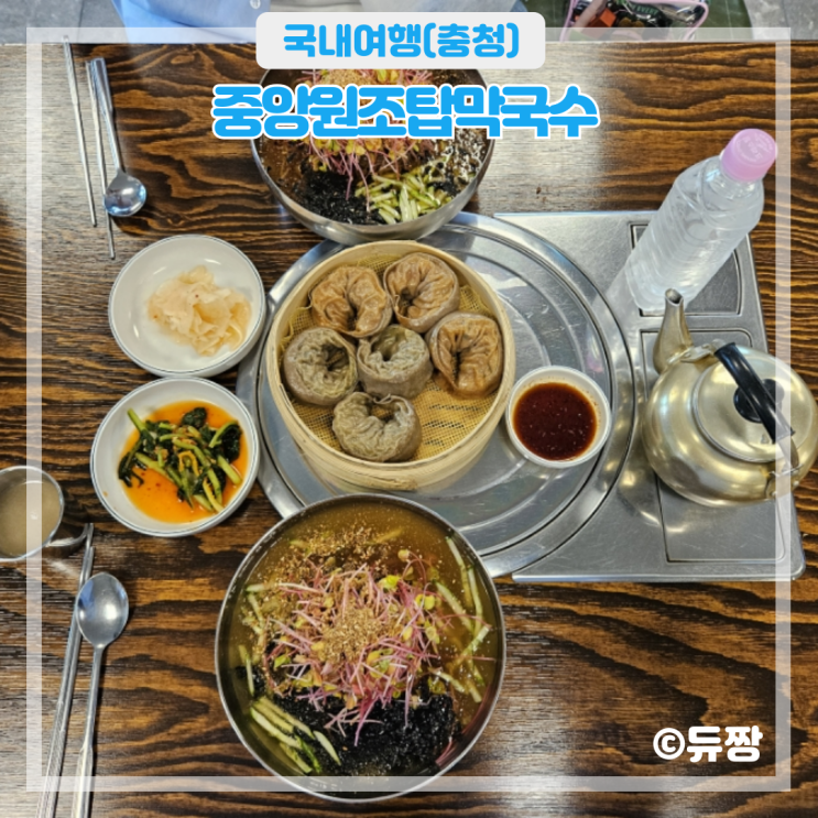  충주 악어봉 근처 맛집 원조중앙탑막국수
