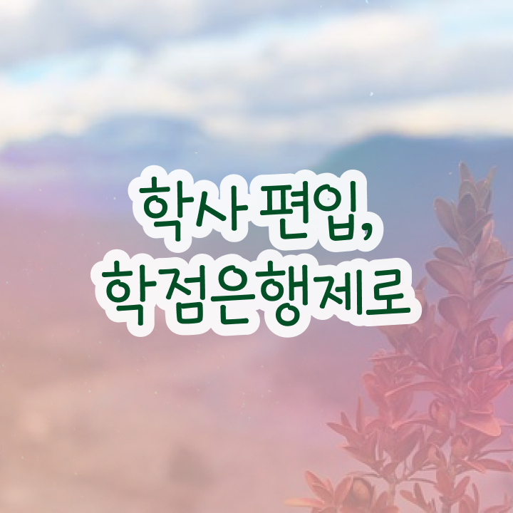  학점은행 편입 , 학점은행제 반드시 활용해보세요. . 비용절감 기간 단축 후기 알려드릴께요