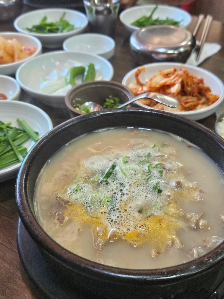  마곡)오복순대국 : [내돈내산] 평일 점심 11시 30분도 웨이팅 필수인 수명산파크 앞 순대국 맛집 | 순대,살코기,곱창 양 조절 가능 | 순대정식(모듬순대, 수육) 12,000원