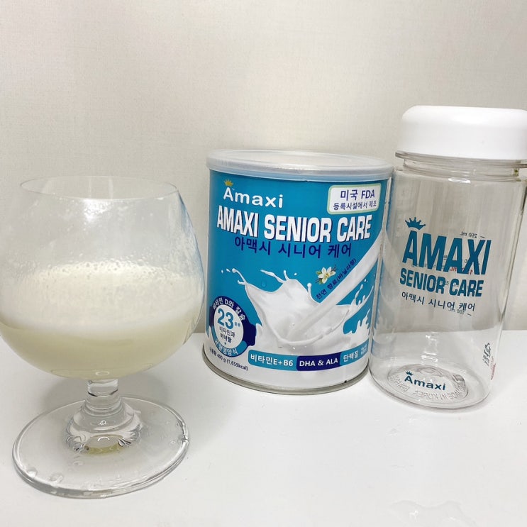 부모님 선물로 좋은 단백질 건강보조식품 아맥시 시니어 케어