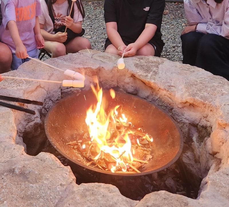 거제도소노캄인근맛집/놀이방있는고기집/불멍캠핑가든