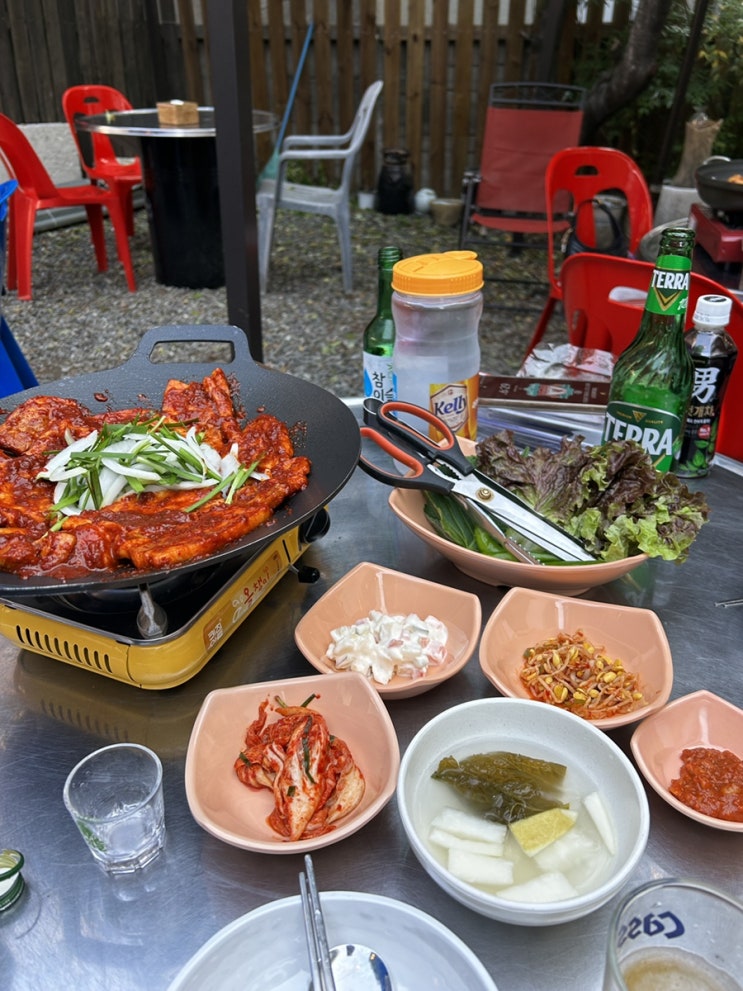  평택 야장 술집 맛집, 중앙로58포차 (불삼겹, 평일 후기)