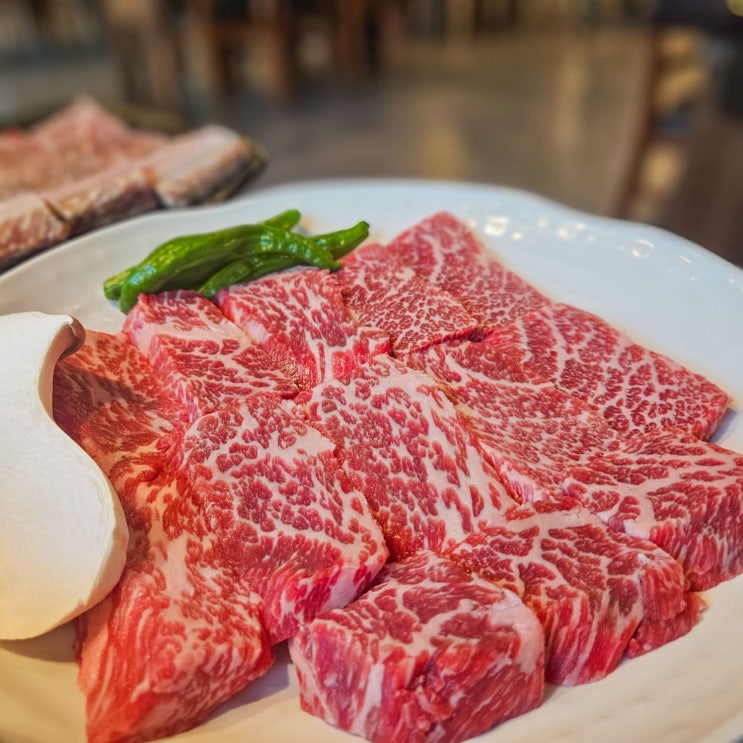  일산 고기 맛집 -  본가갈비 라페스타직영점 양념 소갈비,꽃갈비살, 육회, 가족모임 및 회식장소