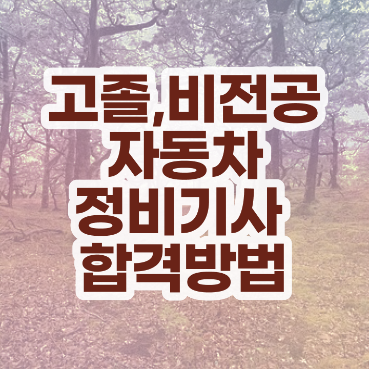  자동차정비기사 필기 자동차정비기사 응시자격 온라인으로 1학기에 성공한 과정