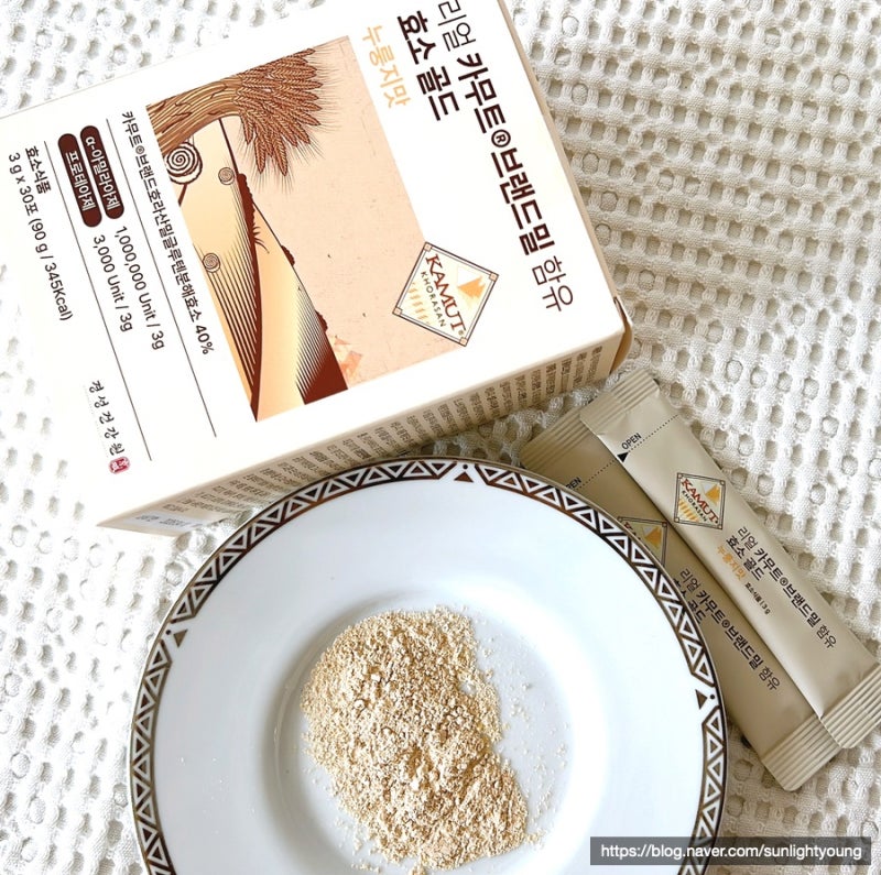 카무트 효소 추천 웰바이오 100만 역가 리얼카무트 브랜드밀 함유 효소 골드 누룽지 맛 국내 ....
