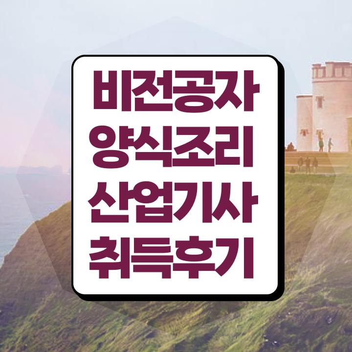  양식조리산업기사 응시조건 독학으로 1학기에 준비한 비법