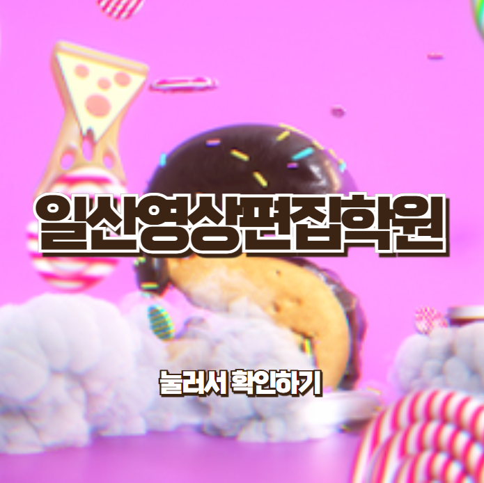  [일산영상편집학원] - 유튜브영상편집부터 2D, 3D 까지 과정 알아보자