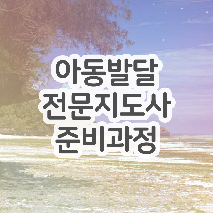  아동발달전문지도사 자격조건 , 아동발달전문지도사 자격증 20일 만에 취득한 노하우 최신정보 공유