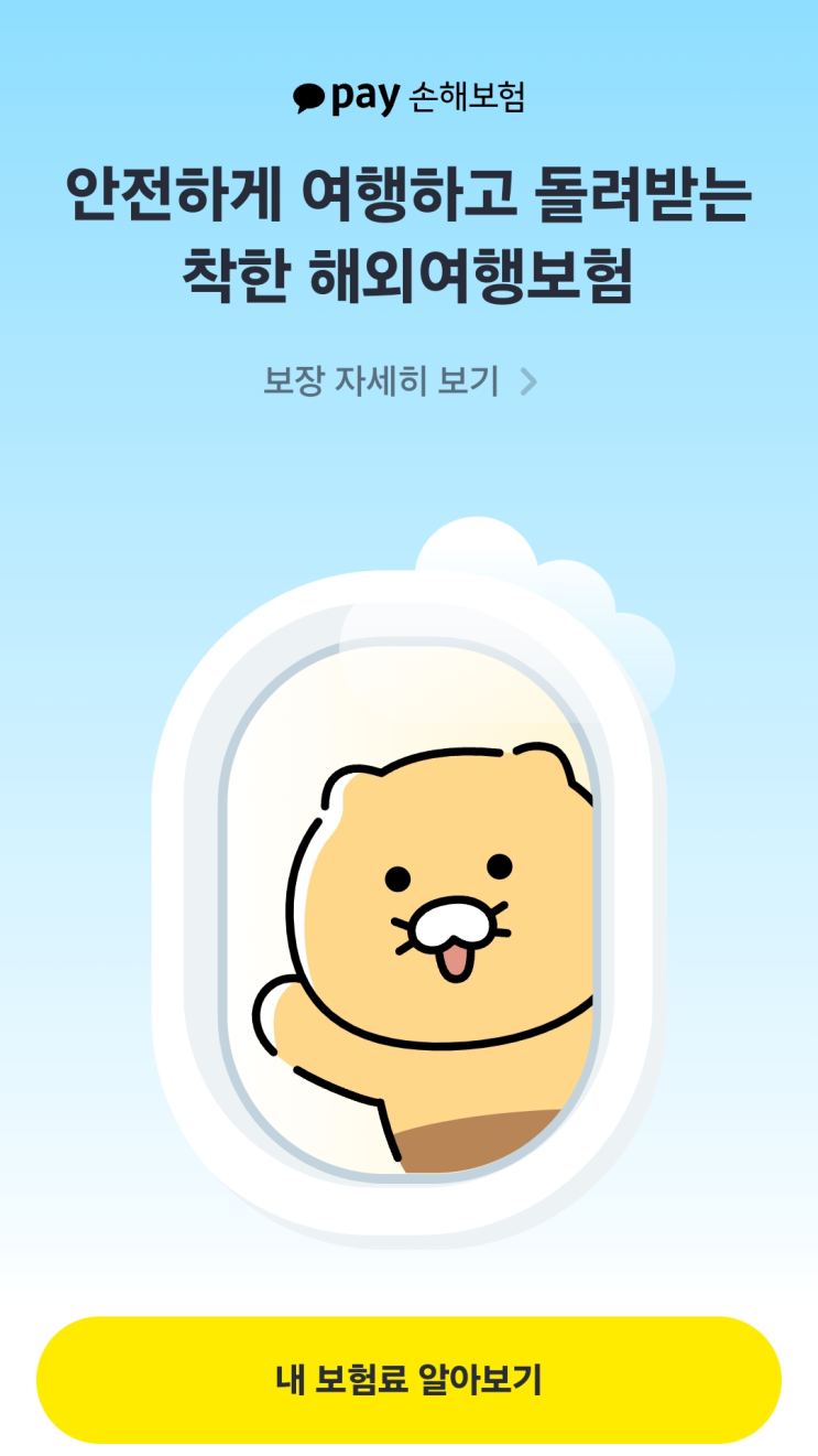  해외여행 준비물 카카오톡 카카오페이 해외 여행자보험 가입 방법 비행기 지연 알림