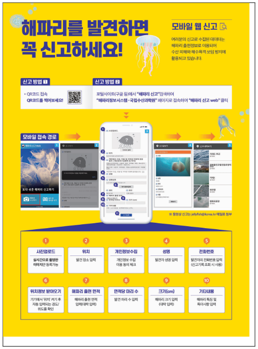 전북해역 보름달물해파리 주의단계 특보 확대 발령 전북해역 보름달물해파리 주의단계 특보 확대 발령