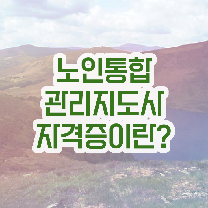  40대일자리 , 노인통합관리지도사 자격증 온라인으로 취득한 노하우 정리해봤어요