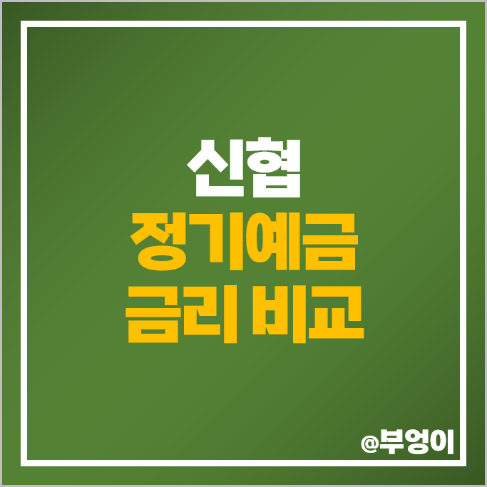 신협 정기예금 금리 특판 6개월 단기 이자 높은 예금 비교 추천 신협 정기예금 금리 특판 6개월 단기 이자 높은 예금 비교 추천