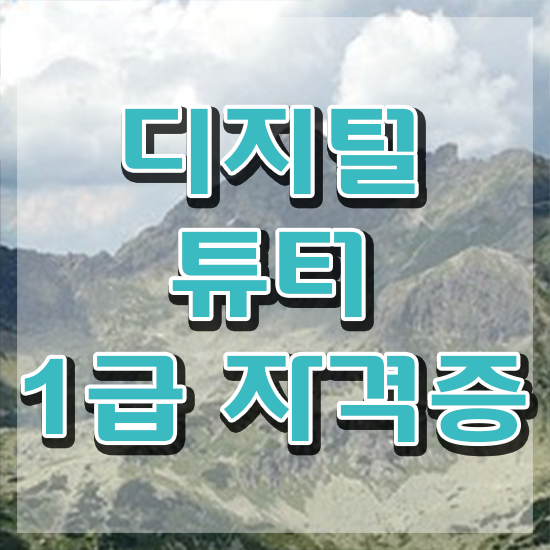  디지털튜터 , 디지털튜터 합격한 팁 , 합격률과 난이도