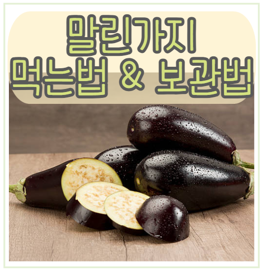 말린가지 먹는법과 보관법 (나물 가지차 가지물)