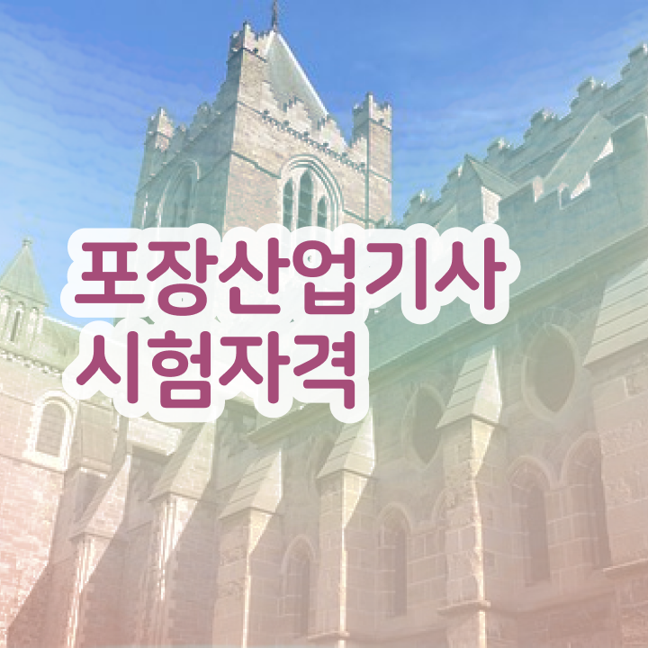  포장산업기사 응시자격 인강만 듣고 간단하게 끝낸 비법