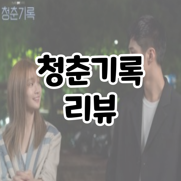  대세 변우석 출연작 드라마 청춘기록 리뷰