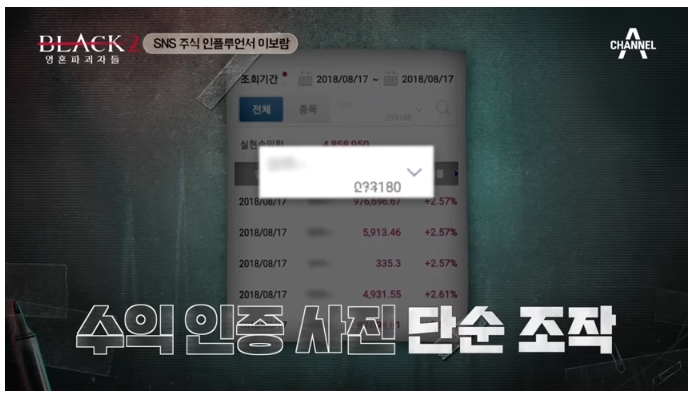  주부 주식 SNS 인플루언서 이보람(이슬비) 조작 사건