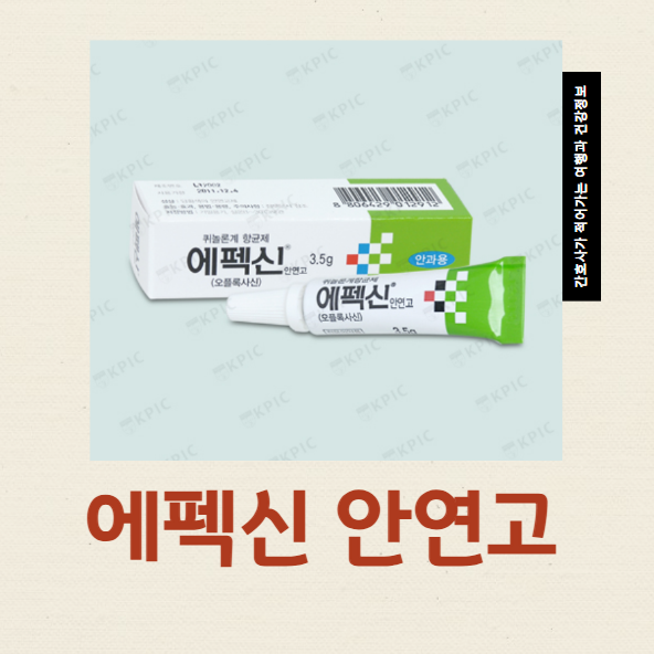  에펙신 안연고 항생제 효과 바르는 법 부작용 재사용가능여부