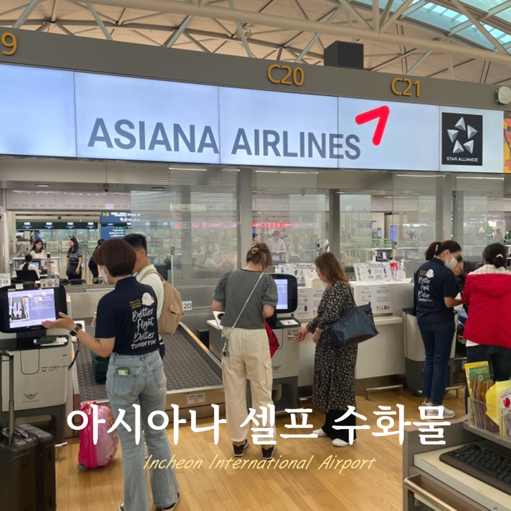 아시아나 모바일 체크인 셀프 수하물 수속 인천공항 아시아나 모바일 체크인 셀프 수하물 수속 인천공항