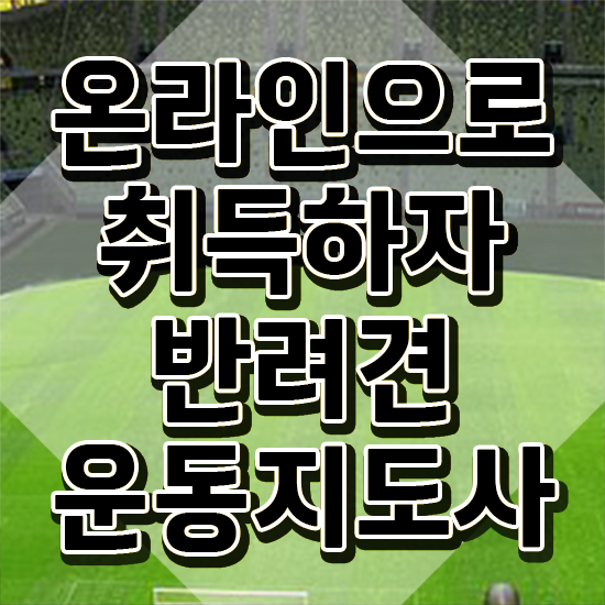  반려동물 등록 과태료 단기간에 반려견운동지도사 준비한 방법