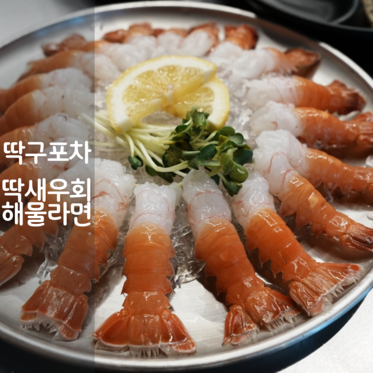  동탄역 술집 딱구포차 딱새우회 해물라면 산토리 하이볼 맛집