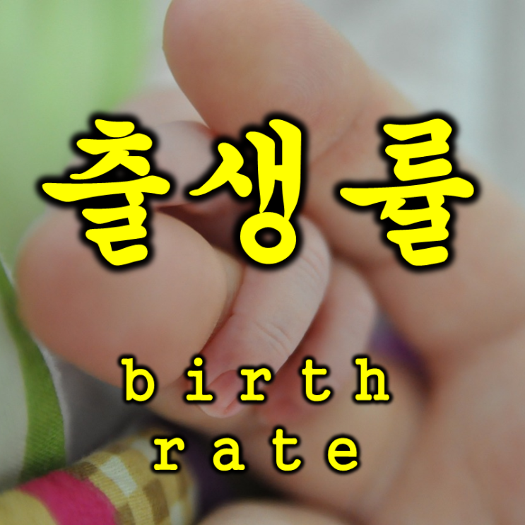  위기의 출산율 출생률 추이 (feat. 영어로는 fertility rate)