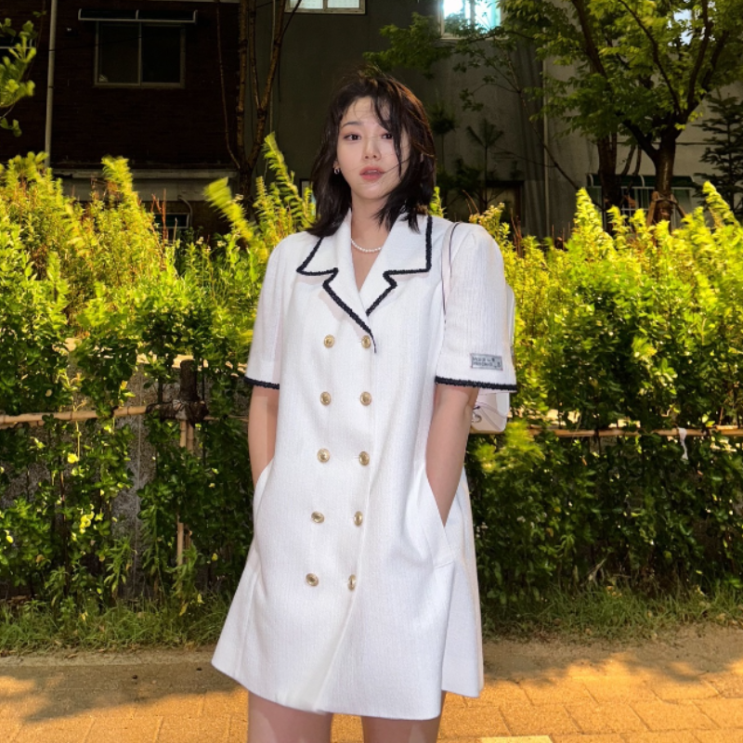  강미나 하얀색 미니 원피스 드레스 어디꺼?