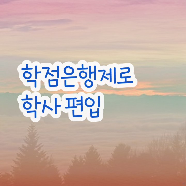  학점은행 편입 , 학은제 멘토 가 도와줘서 목표로하던 학사 학위 얻었어요