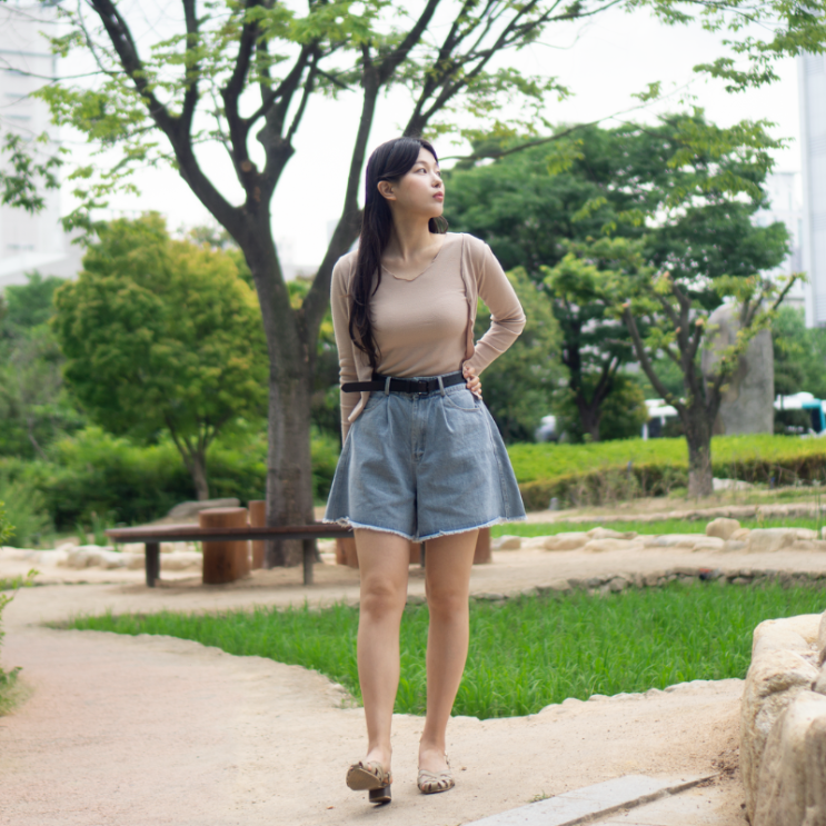  여자 여름코디 추천 아이템 여성의류쇼핑몰 베니 데님 반바지 리뷰