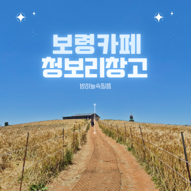  보령 청보리카페 천북 청보리밭 - "청보리창고"